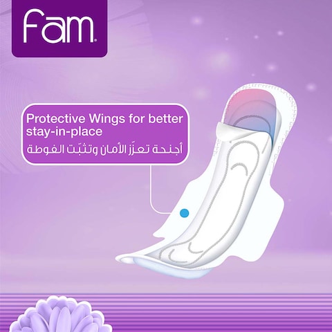 Fam Night Sanitary Pads Folded With Wings 48 Pieces