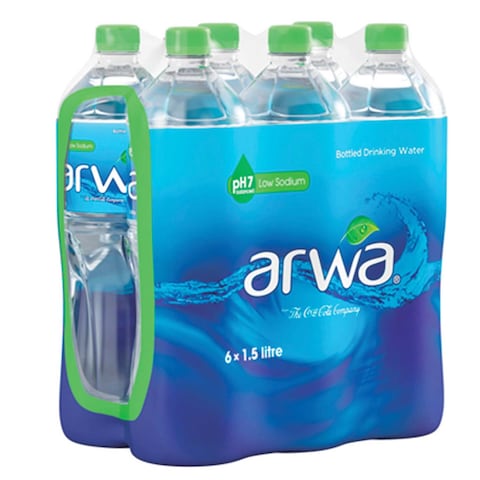 مياه أروى المعدنية للشرب 1.5 لتر × عبوة من 6 قطع