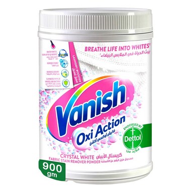 Vanish Fabric Oxi Action Stain Remover Powder 900g - White Clothes
