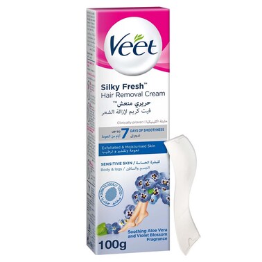 Veet Hair Removal Cream for Sensitive Skin Legs &amp; Body, 100g