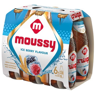Moussy Ice Berry Flavored Malt Beverage 330ml x6