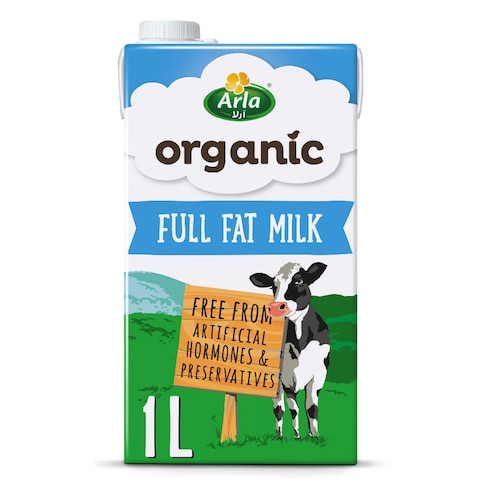ARLA ORGANIC MILK FULL  FAT 1 LITRE