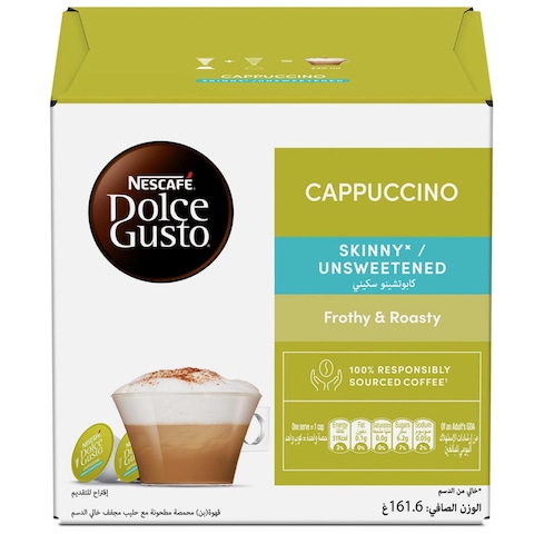 Nescafe Dolce Gusto Skinny/Unsweetened Cappuccino Coffee 161.6gm