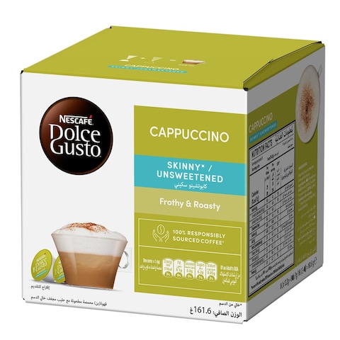 Nescafe Dolce Gusto Skinny/Unsweetened Cappuccino Coffee 161.6gm