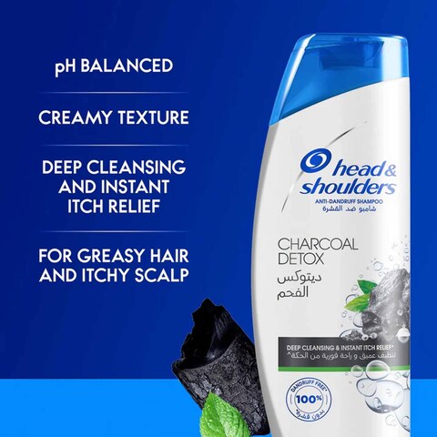 Head &amp; Shoulders Charcoal Detox Anti-Dandruff Shampoo 700ml+400ml