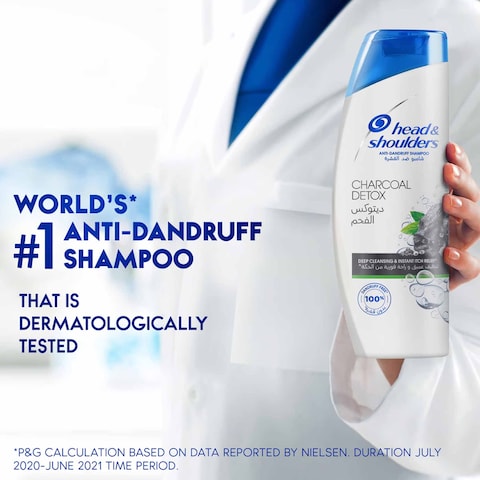 Head &amp; Shoulders Charcoal Detox Anti-Dandruff Shampoo 700ml+400ml