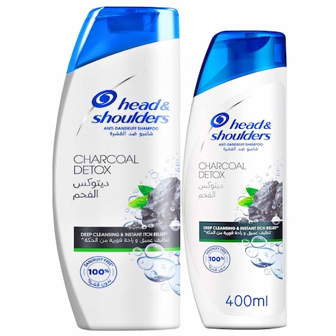 Head &amp; Shoulders Charcoal Detox Anti-Dandruff Shampoo 700ml+400ml