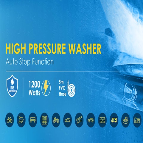 Sanford High Pressure Washer - SF8503HPW,IPX5 Water Proofing Grade High-Pressure Vehicles / Home And Garden Use
