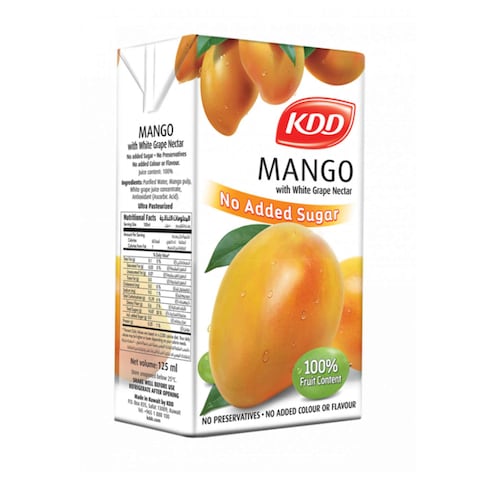 KDD Mango Juice No Added Sugar 125ml