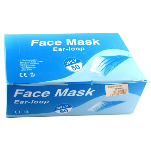 SPARKLE DISPOSABLE FACE MASK BLACK