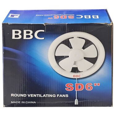 BBC Round Ventilating Fan, SD 6 inch