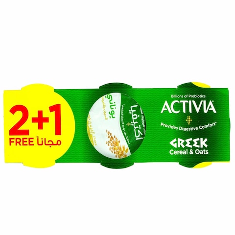 Activia Greek Cereal &amp; Oats Dessert, 150g, 2+1
