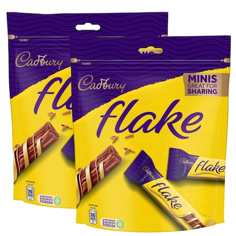 Cadbury Flake Milk Chocolate Minis Sharing Pack 159.5G x2 @5%