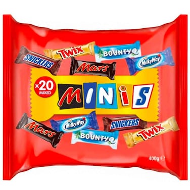 Minis Mixed Chocolate Bars 400g