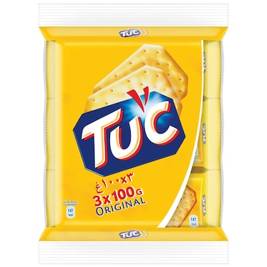 Tuc Original Snack Crackers 3x100G