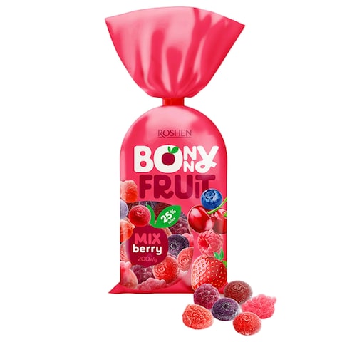 Roshen Berry Mix Bonny Fruits Jelly Candies 200g