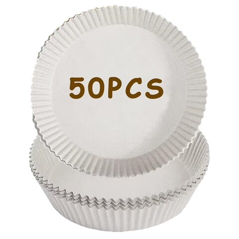 RND FRYER PAPER LINER MED WHITE 50P