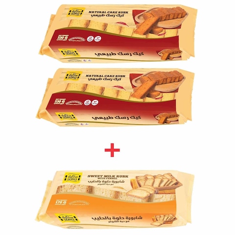 SARA PLAIN 2 RUSK+1 SWT MILK 830G
