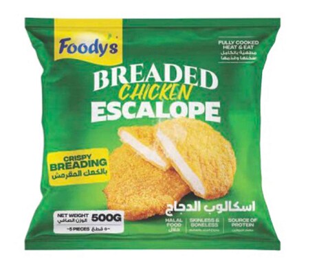 Foody&#39;s Breaded Chicken Escalope 500g