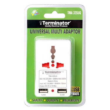 TERMINATOR 3WAY UNI  ADAPTOR 3PIN
