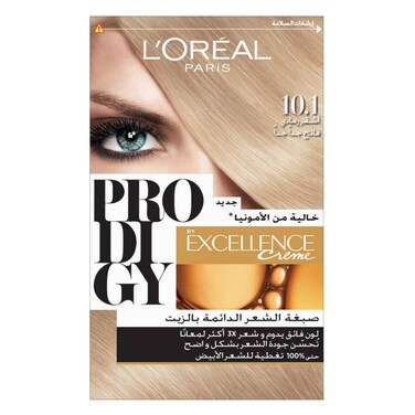 L'Oreal Paris Prodigy Permanent Oil Hair Color 10.1 Super Light Ash Blonde