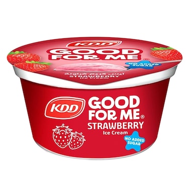 KDD Good For Me No Added Sugar Strawberry Ice Cream 167ml