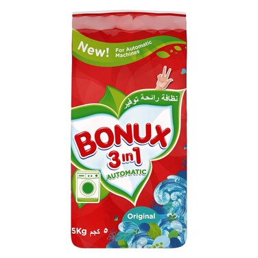 Bonux 3 In 1 Automatic Original Detergent Powder 5Kg
