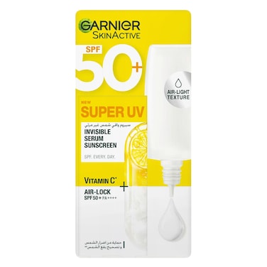 Garnier Skin Activ Super UV Invisible Sunscreen Face Serum SPF 50+ 30ml