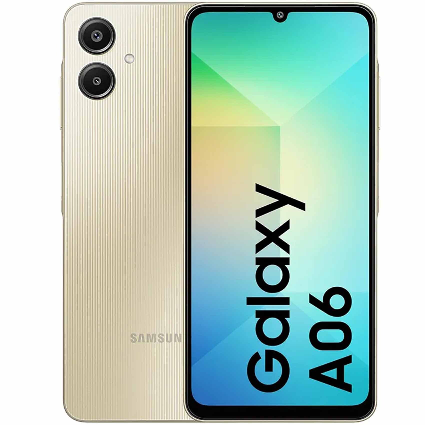 Samsung Galaxy A06 128GB ゴールド　ワイヤレスイヤホン Samsung Galaxy A06 128GB ゴールドワイヤレスイヤホン付き