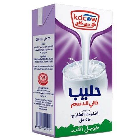 KD Cow UHT Skimmed Milk 250ml