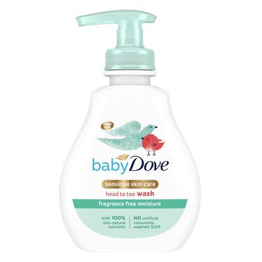 Dove Baby Head To Toe Wash Fragrance-Free Moisture Body Wash 200ml