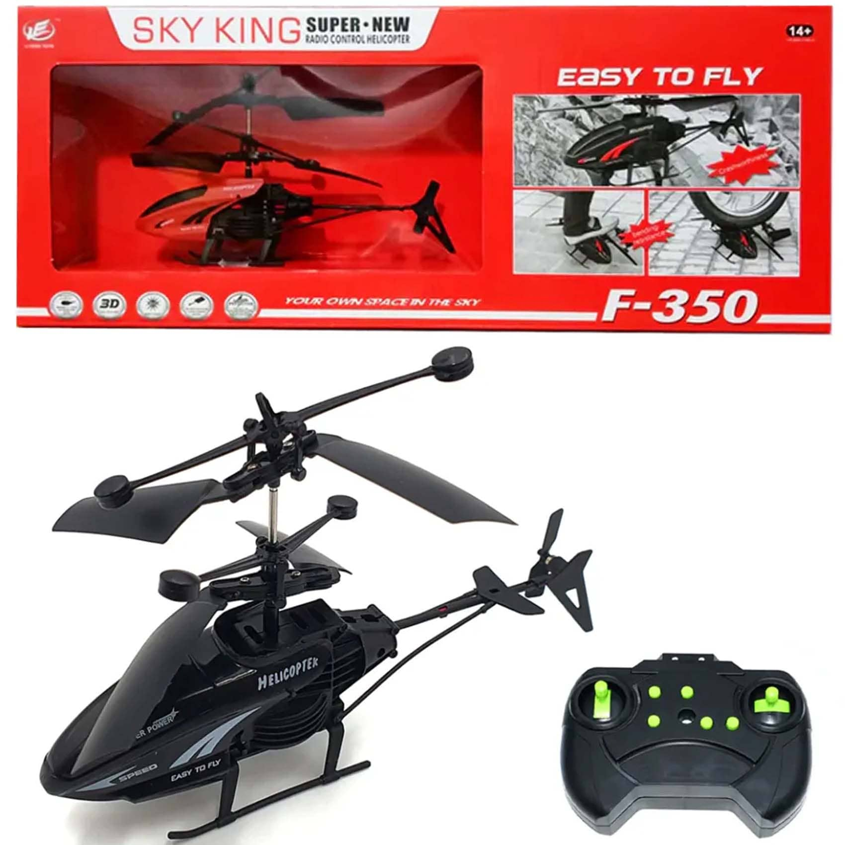 Buy Sky King Helicopter F 350 Remote Control USB Rechargeable Indoor Flying Toy Online Carrefour Kuwait