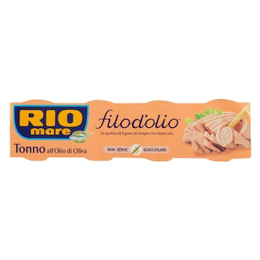 Rio Mare Canned Tuna Filodolio In Olive Oil 65g x Pack of 3 + 1 Free