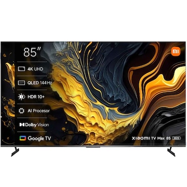 Xiaomi TV Max 85 Inch 2025, 4K UHD Quantum Dot Display, Smart Google TV, 144Hz Refresh Rate, Dolby Vision, Dolby Atmos,AI Processor, ELA5732GL