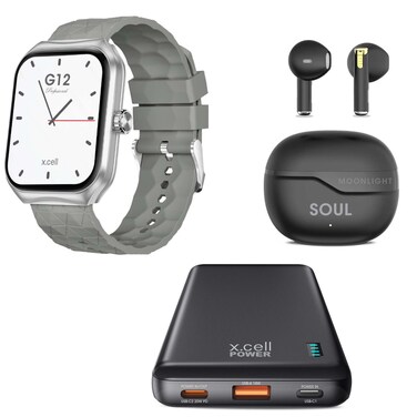 X-Cell G12 Smartwatch + Wireless Earbuds Soul 16 + Powerbank Combo Set