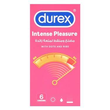 Durex Intense Pleasure Condoms 6s