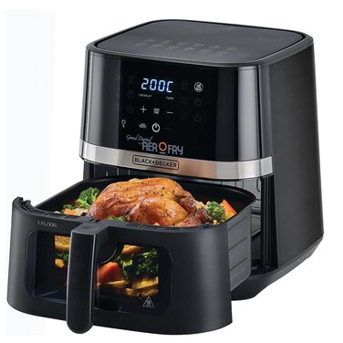 Black+Decker AF5800-B5 Digital Air Fryer 1800 Watt - Black