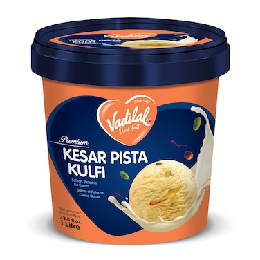 Vadilal Kesar Pista Kulfi Ice Cream 1L