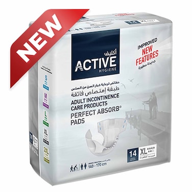 Active Adult Diapers Family Xl 14'S