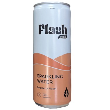 Flash Soda Sparklng Water Raspberry 250Ml
