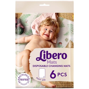 Libero Changing Diaper Mats 6Pcs