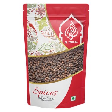 Al Zahraa Black Pepper Whole 200g