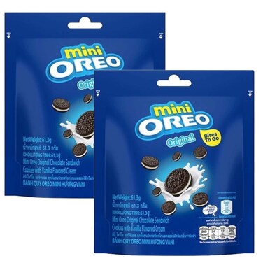 Oreo Mini Cocoa Biscuit with Vanilla 61.3 gm x 2