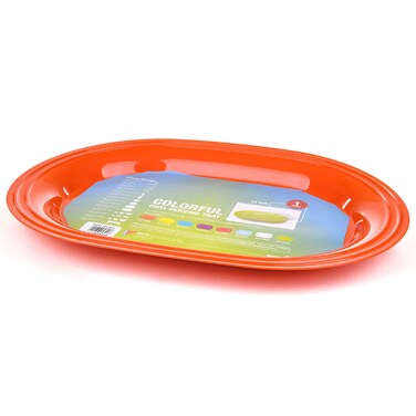 OVAL PLASTIC SERVING TRAY