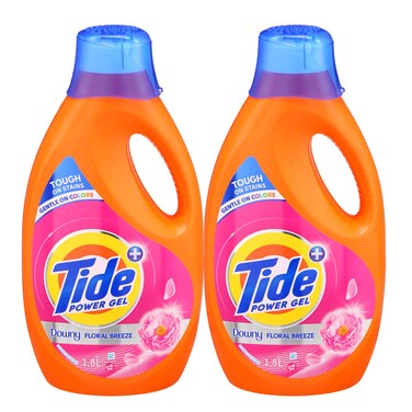 Tide Power Gel Downy Floral Breeze 2X1.8L
