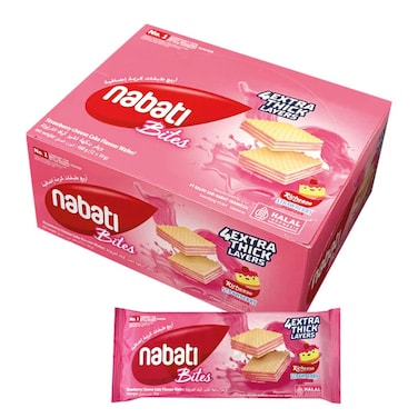 Nabati Bites Strwberry Wafer 39Gx12