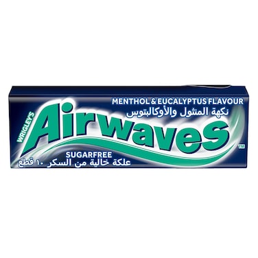 Wrigley'S Airwaves Menthol &amp; Eucalyptus Flavour Sugar Free Chewing Gum  14G