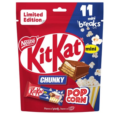 Nestle KitKat Mini Chunky Popcorn Milk Chocolate Bar 182.6 g
