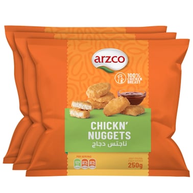 Arzco Chicken Nuggets 3 x 250g