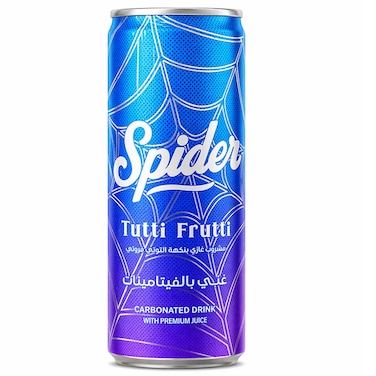 Spider Tutti Frutti Carbonated Drink 250ml